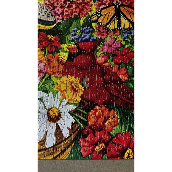 Garden Friends 1,000 Piece Jigsaw Puzzle Big Ben 27”x20” Used Missing C9 & R27 - Picture 5 of 9